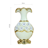 Handpainted Gold Plated Porcelain Vase